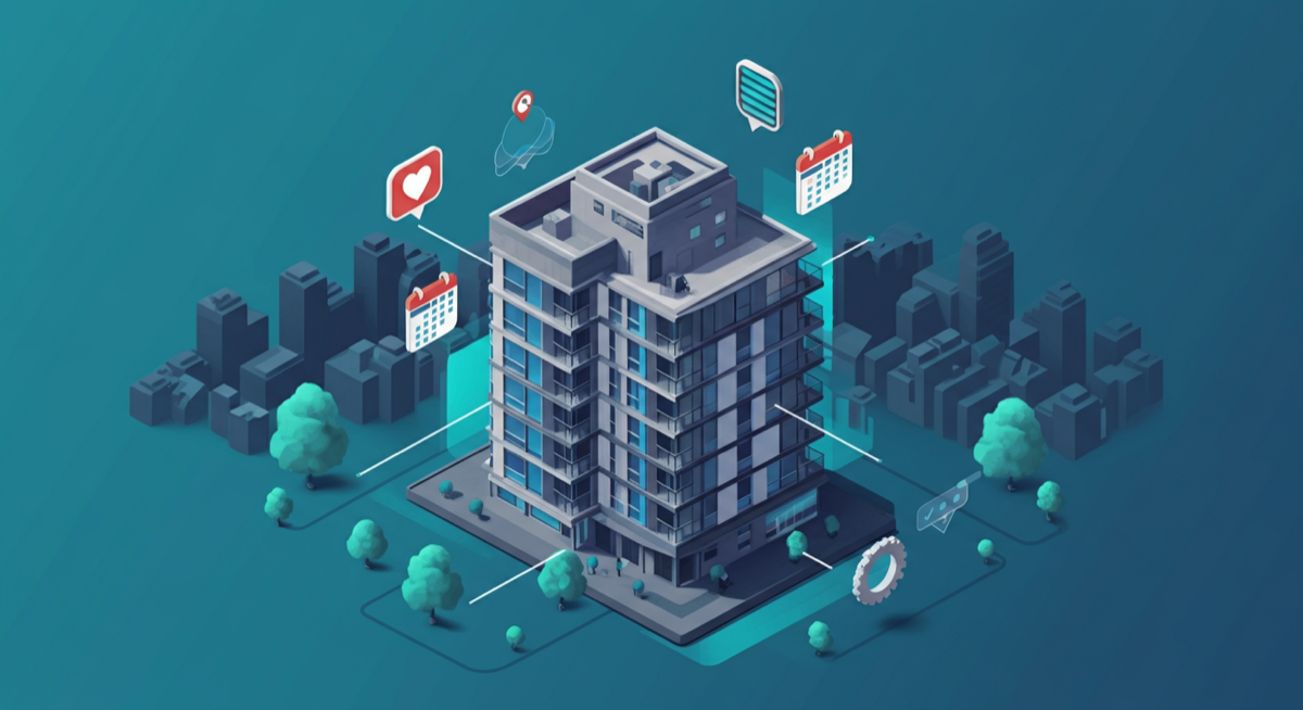 AI for strata managers showing automated levy collection and maintenance tracking across apartment buildings