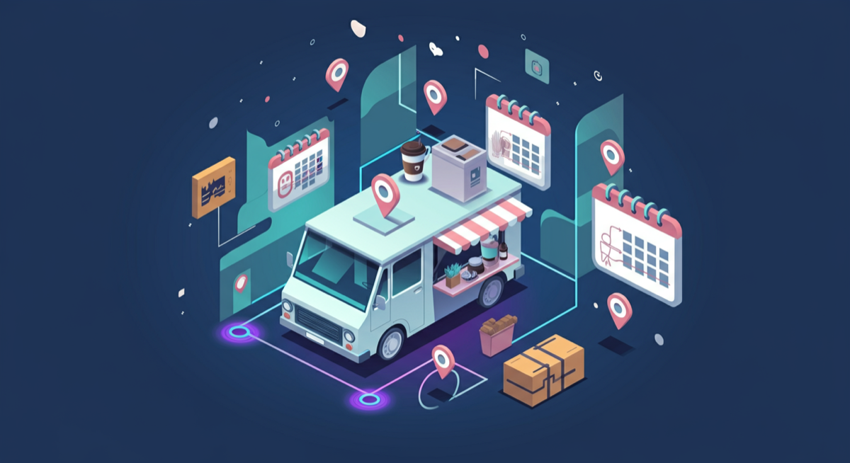AI automation for mobile coffee van route planning and event booking in Australia