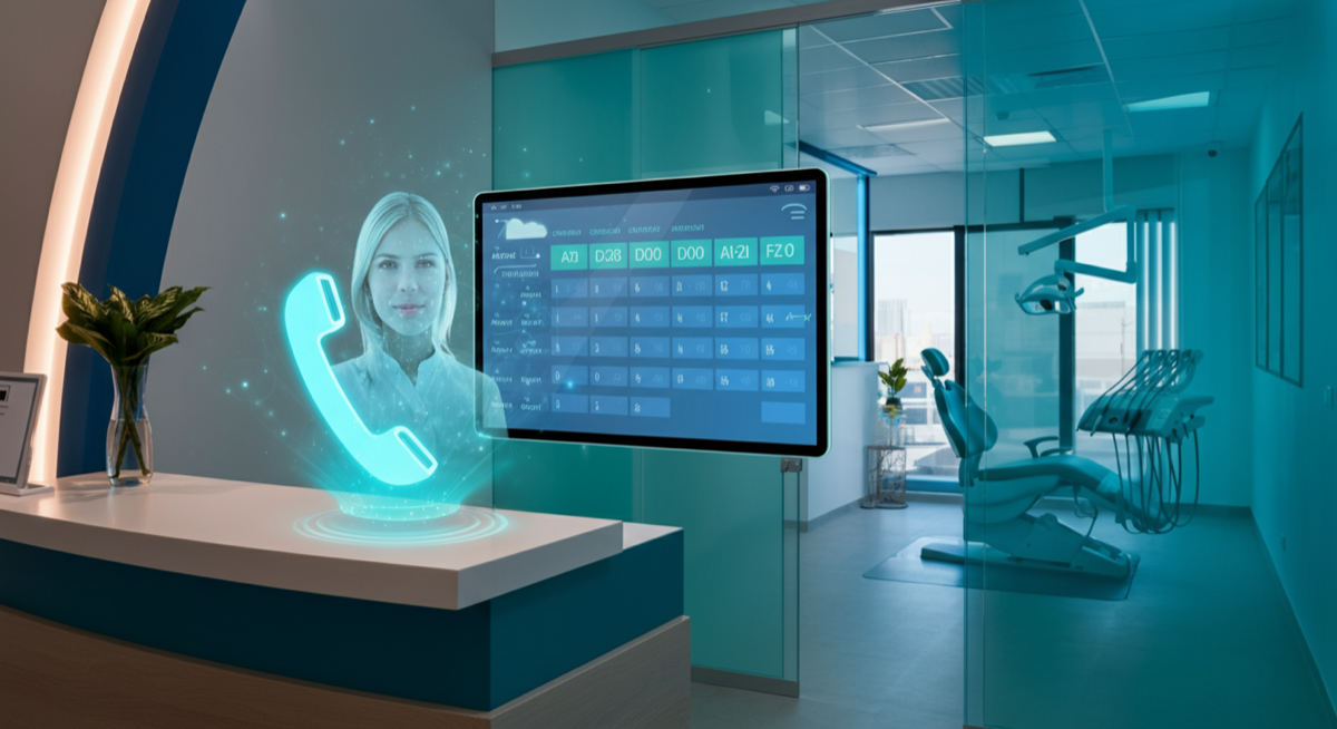 AI-powered dental practice reception with automated scheduling and phone answering